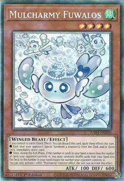 Collector's Rare Card: RA04-EN050 Mulcharmy Fuwalos 1st Edition Mint Yugioh Card - Image 2