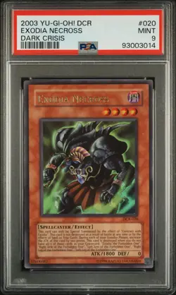 PSA 9 - Yu-Gi-Oh Card - DCR-020 - EXODIA NECROSS (ultra rare holo) - MINT - Image 3