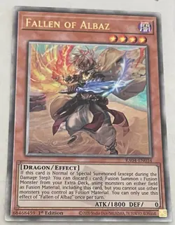 Yugioh RA04-EN034 Fallen of Albaz Quarter Century Secret Rare Card 1st Ed - Image 2