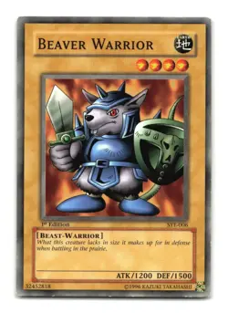 Beaver Warrior - SYE-006 1st Edition - YuGiOh-LP - Image 1