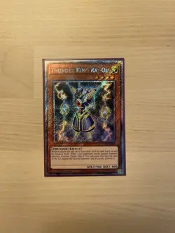 Yugioh Thunder King Rai-Oh Platinum Secret Rare RA03-EN206 1st Edition NM - Image 1