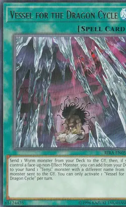 YUGIOH CARD VESSEL FOR THE DRAGON CYCLE RIRA EN059 - Image 2
