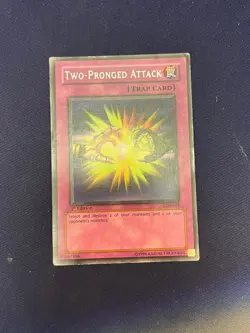 Two-Pronged Attack LOB-061 - Yugioh! Yu-Gi-Oh! Rare Nice! - Image 1