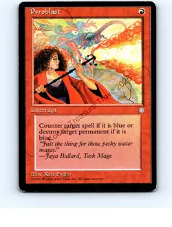 Pyroblast #213 Red Common Ice Age MTG LP Exc/Exc+ - Image 1