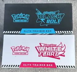 Pokemon TCG: Black Bolt & White Flare Sealed Set Elite Trainer Box ETB - IN HAND - Image 3