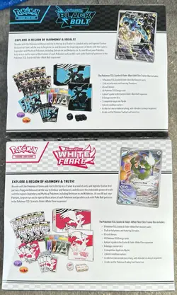 Pokemon TCG: Black Bolt & White Flare Sealed Set Elite Trainer Box ETB - IN HAND - Image 8
