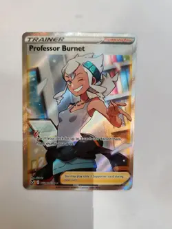 Pokémon TCG Professor Burnet Full Art TG26/TG30 Silver Tempest Holo Ultra Rare - Image 4