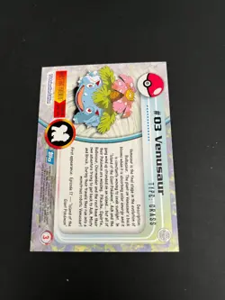 Topps Pokemon Venusaur Non Holo 03 Series 1 Card Blue Topps Trading Card - Image 4