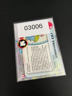 Topps Pokemon Venusaur Non Holo 03 Series 1 Card Blue Topps Trading Card - Image 6