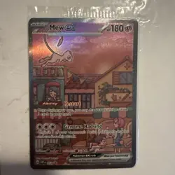 Mew ex SVP 053 Pokemon TCG Scarlet Violet 151 Black Star Promo Full Art SEALED - Image 1
