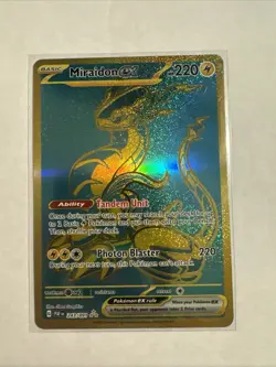 Pokemon TCG Miraidon EX Secret Gold Hyper Rare Card Paladean Fates 243/091 NM - Image 1