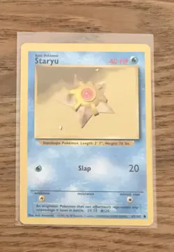 Staryu Base Set 65/102 Pokemon Card NM/EX - Image 1