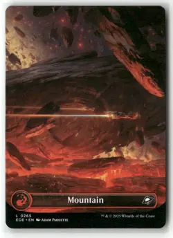 Mountain (0265) (Borderless) Edge of Eternities Regular MTG NM MAGIC - Image 1