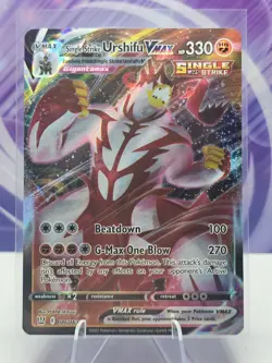 Pokemon SWSH05: Battle Styles #086/163 Single Strike Urshifu VMAX - Image 1