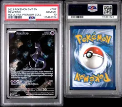 PSA 10 - 2023 Pokemon Mewtwo #52 151 Ultra Premium Collection Black Star Promo - Image 3