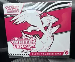 Pokemon Center Elite Trainer  Box  ETB Scarlett & Violet White Flare In Hand - Image 1