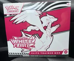 Pokemon Center Elite Trainer  Box  ETB Scarlett & Violet White Flare In Hand - Image 3