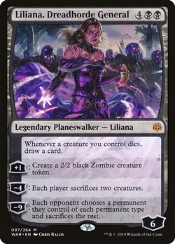 MTG Liliana, Dreadhorde General ** War of the Spark ** English (NM) - Image 1