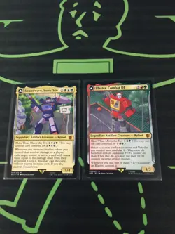 MTG Magic The Gathering Soundwave, Sonic Spy / Blaster, Combat DJ Transformers - Image 1