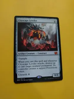 Cityscape Leveler.   BRO Mythic Artifact construct Magic the Gathering Card. - Image 7