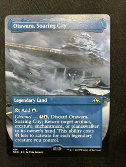MTG - Otawara, Soaring City (Borderless) Kamigawa: Neon Dynasty - Image 1
