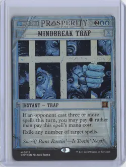 Mindbreak Trap Outlaws of Thunder Junction: Breaking News Foil - NM #12 MTG OTP - Image 1
