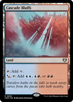 MTG Cascade Bluffs ** Commander Masters ** English (NM) - Image 1