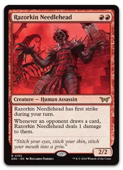 Razorkin Needlehead #153 Rare MTG Duskmourn: House of Horror NM English - Image 1