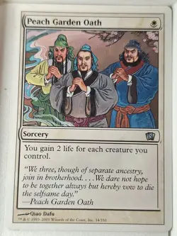 Peach Garden Oath - 8th Edition Core Set - Magic the Gathering MTG Nice! - Image 4