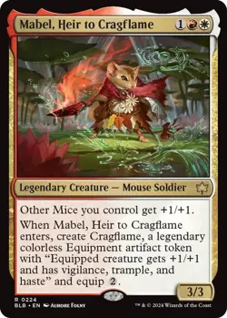 Mabel, Heir to Cragflame -  Bloomburrow (BLB) -  MTG 224 - EDH Commander - Image 2