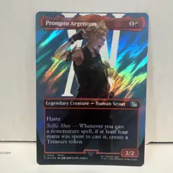 Prompto Argentum Borderless Surge Foil MTG: Final Fantasy English NM - Image 1