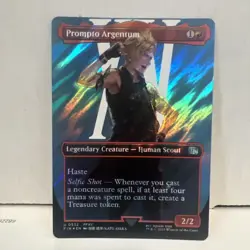 Prompto Argentum Borderless Surge Foil MTG: Final Fantasy English NM - Image 11