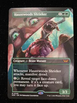 MTG Hauntwoods Shrieker - Rare - Duskmourn - Borderless - Near Mint - Image 1