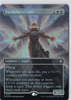 Exemplar of Light (Borderless) Foundations Foil - NM #297 MTG FDN - Image 1
