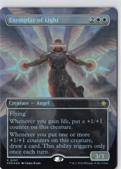 Exemplar of Light (Borderless) Foundations Foil - NM #297 MTG FDN - Image 3