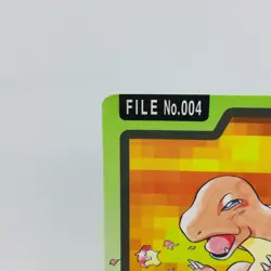 Pokemon Cards Bandai Carddass  Charmander File 004 1997 Poor Japanese D613 - Image 3