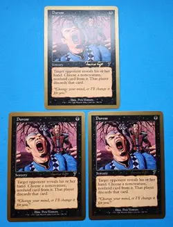 3x Duress World Championships 2001 Toronto Mtg Magic Card Sorcery 131 - Image 1