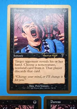 3x Duress World Championships 2001 Toronto Mtg Magic Card Sorcery 131 - Image 6