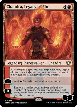 MTG Chandra, Legacy of Fire ** Commander Masters ** English (NM) - Image 1