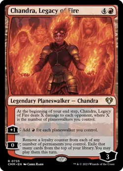 MTG Chandra, Legacy of Fire ** Commander Masters ** English (NM) - Image 3