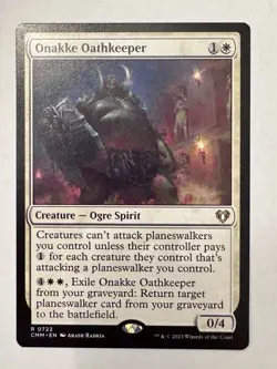 x1 Onakke Oathkeeper R MTG Commander Masters M/NM, English - Image 1