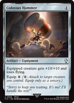 Magic The Gathering MTG COLOSSUS HAMMER Final Fantasy NM Near Mint - Image 1