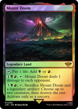 Magic The Gathering MTG MOUNT DOOM FOIL The Lord of the Rings NM Near Mint - Image 2