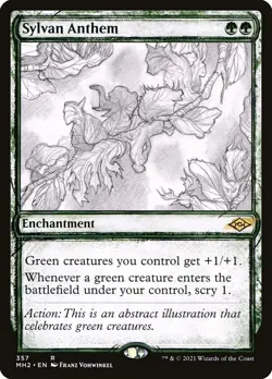 1x Sylvan Anthem (Showcase) - NM - See Pic for Set - SPARROW MAGIC - Image 1