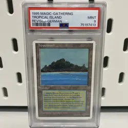 Magic The Gathering Tropical Island German 3rd Edition MTG Revised PSA 9 - Image 6