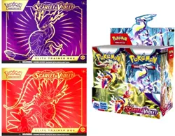 Scarlet and Violet Base Set 1 Booster Box & 1 ETB  Pokemon - Image 5