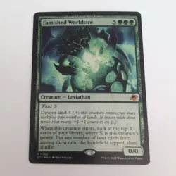 Famished Worldsire #182 NM Foil Edge Of Eternities  - In hand! - Image 3