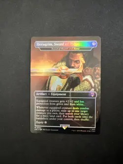 Herugrim, Sword of Rohan - Sword of Hearth and Home Commander: the Lord of the Rings: Tales of Middle-Earth Foil - Image 4
