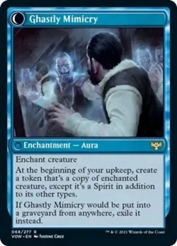 Mirrorhall Mimic / Ghastly Mimicry ~ Crimson Vow [ NearMint ] [ Magic MTG ] - Image 2