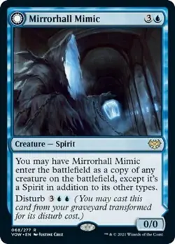 Mirrorhall Mimic / Ghastly Mimicry ~ Crimson Vow [ NearMint ] [ Magic MTG ] - Image 3